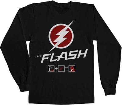 DC Comics The Flash Longsleeve shirt -S- Riddle Zwart