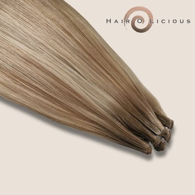 Genius Weft | Europees Haar | #9.1/60A Balyage, Lengte-30cm/12", Gewicht-20 gram