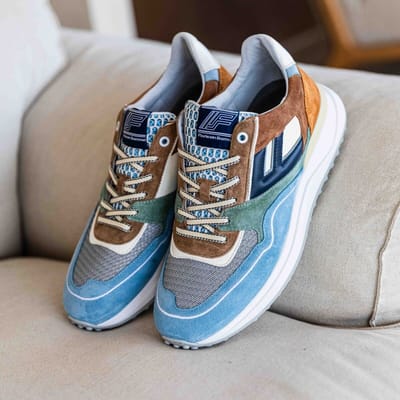 Floris van Bommel Floris van Bommel Noppi Sneakers blauw Leer
