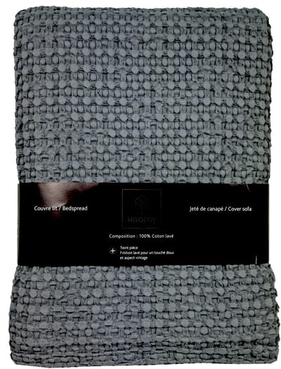 Tempo sprei wafel granite - 180x260 cm