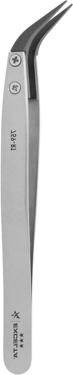 Pincet Met Tips - Precisie Tang - Fijne Werkzaamheden - Vervangbare Tips - 12.7 cm - Zwart