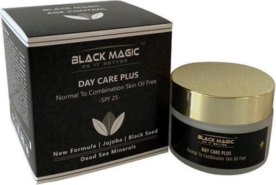 Luxe en olievrije dagcreme met Dode Zee zout mineralen Black Magic 50 ml