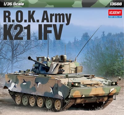 Academy Modelbouwpakket Militaire voertuigen - 13566 K-21 IFV - Zuid-Koreaans Pantservoertuig Plastic - 1:35 - Modelbouw