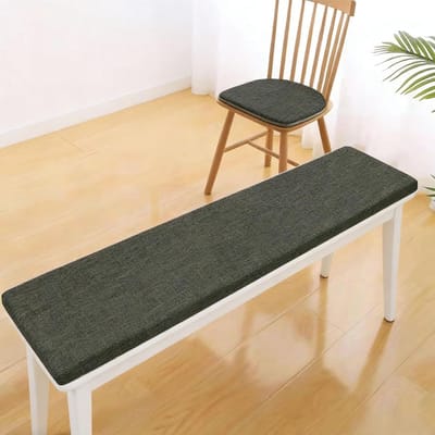 Bankkussen Zitkussen - Lange Kussen - Buiten Meubilair - Antislip Onderkant - 100 x 200 cm - Donkergrijs