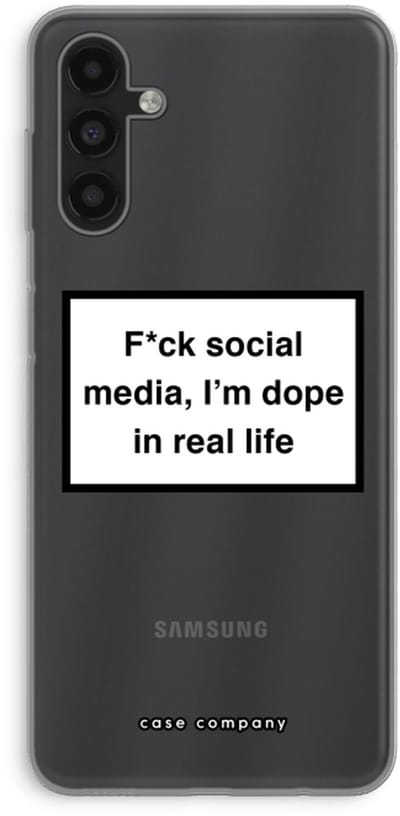 Case Company® - Hoesje geschikt voor Samsung Galaxy A13 5G hoesje - I'm dope - Soft Cover Telefoonhoesje - Bescherming aan alle Kanten en Schermrand