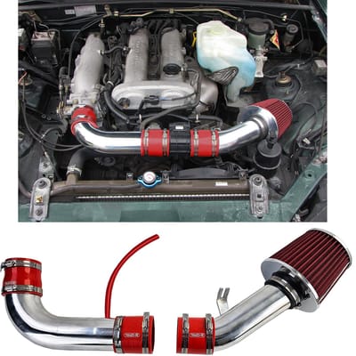 Luchtfilter Sport Ram Air Voor Mazda MX5 NB FL Intake Tenzo R 1998 t/m 2005 Rood Chrome