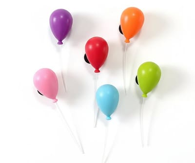 Gekleurde ballon koelkast magneten set van 6 stuks – decoratieve whiteboard magneten in ballonvorm voor koelkast, keuken en kantoor