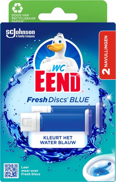 WC Eend Fresh Discs Duo Navulling Coloring Blue - 72 ml