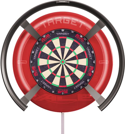 Target Darts Omni Dartbord Auto Score Ring met LED Verlichting - 4 HD Camera's voor Nauwkeurige Score Berekening - Inclusief DartCounter App - Magnetische Bevestiging - Compleet Pakket
