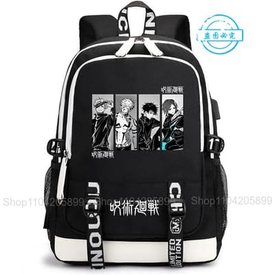 Jujutsu Kaisen Rugzak Anime Satoru Cosplay Mochila Grote Capaciteit Student Jongens Schooltas Cartoon Laptop Reizen Rucksack Cadeau 12 inches