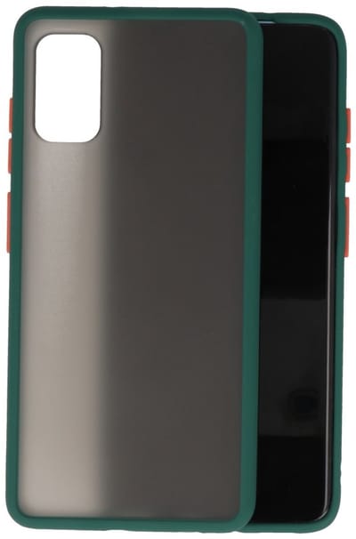 Hoesje Geschikt voor de Samsung Galaxy A41 - Hard Case Backcover Telefoonhoesje - Donker Groen