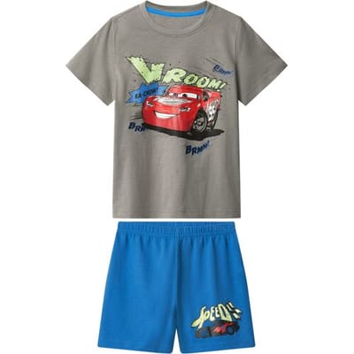 disney cars shortama - Pyjama Kinderen - cars - Korte mouw - Maat 98/104 - 100% katoen - glow in the dark