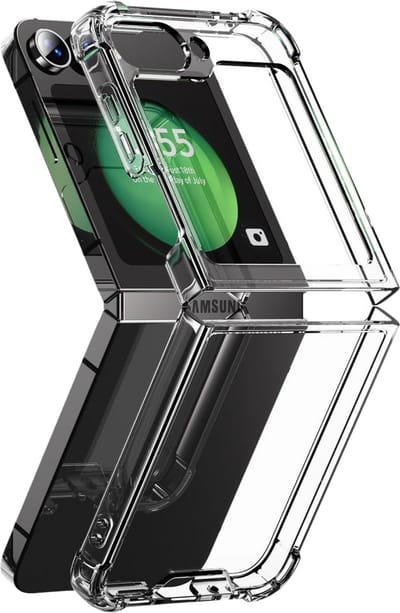 Hoesje geschikt voor Samsung Galaxy Z Flip 7 FE backcover Shockproof siliconen Transparant
