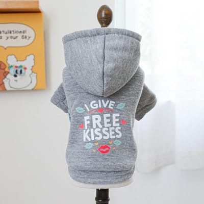 Huisdier Hondenkleding voor Kleine Middelgrote Honden Winter Warm Hond Hoodie Letter Print Puppy Pullover Huisdier Sweatshirt Bichon Frise Hondenkleding XS