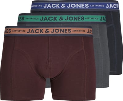 Jack&Jones Heren Jacdaniel Boxershorts 3-Pack Iron Gate