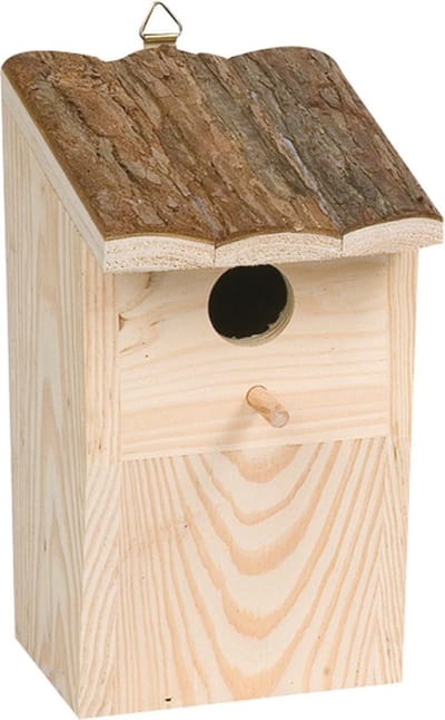 Flamingo Vogelhuisje Cortesa Plato  - Hout - 12 x 14.5 x 22cm