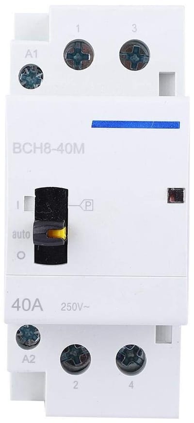 Dailygoody - AC-schakelaar - 40A 230V - Handmatige bediening - Railinstallatie - 2NO - Ideaal voor elektrische schakelingen - Geschikt voor woninginst