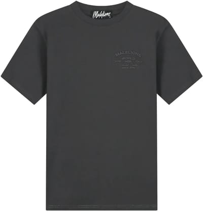 Malelions permanent vacation t-shirt in de kleur grijs.