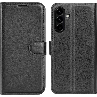 Amorus Samsung Galaxy A57 Bookcase Hoesje Zwart