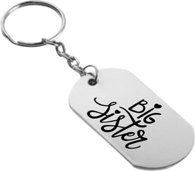 Akyol - grote zus sleutelhanger - Zus - familie - cadeau - 54 x 29mm