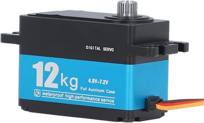Krachtige 12kg Servo Motor voor Robotarmen en Drones - Volledig Metalen Sprocket, Digitale Stuurservo, 90 Graden Beweging, 4.8-7.2V