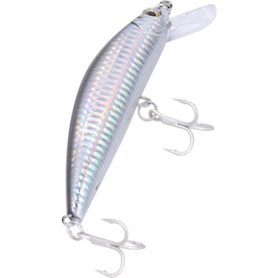 1 pièces leurre de pêche en haute mer avec hameçon triple 40g accessoire d'appât de Simulation artificielle(Noir ) white