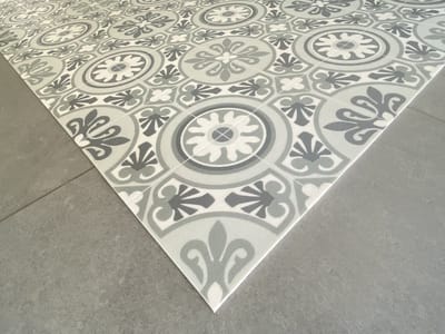 JYG BEVERE Vinyl Keukenloper – Grijs-Ecru – 60 x 500 cm
