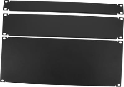 Metalen Blindplaten - Machinekamer Afdekking - Apparatuur Beschermen - Eenvoudig te Installeren - 48.2x17.76cm - Zwart