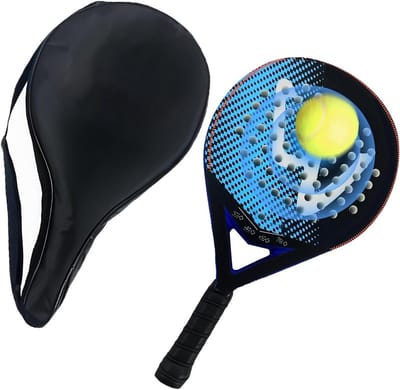 Pickleball Rackets Set - Beachrackets Tuin - Sportief Plezier - Lichtgewicht Koolstofvezel - 455 cm - Zwart