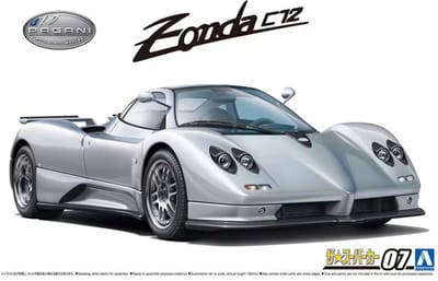 Aoshima Modelbouwpakket Militaire voertuigen - 05602 Pagani Zonda C12S '00 - Sport Auto Plastic - 1:24 - Modelbouw