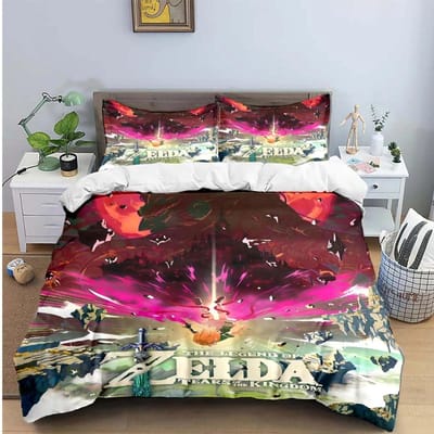 Prachtige Spel Z-Zelda Beddengoed Sets Prachtige Set Dekbedovertrek Beddekenset Beddengoed Set Luxe Cadeau Huis Textiel 220*240cm 3pcs