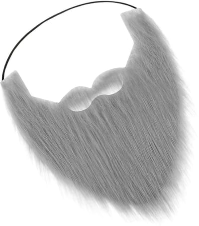 Allecto - Nepbaard - Grijs - Realistisch - Verstelbaar - Feestbeard - Halloween Accessoire - Volwassenen