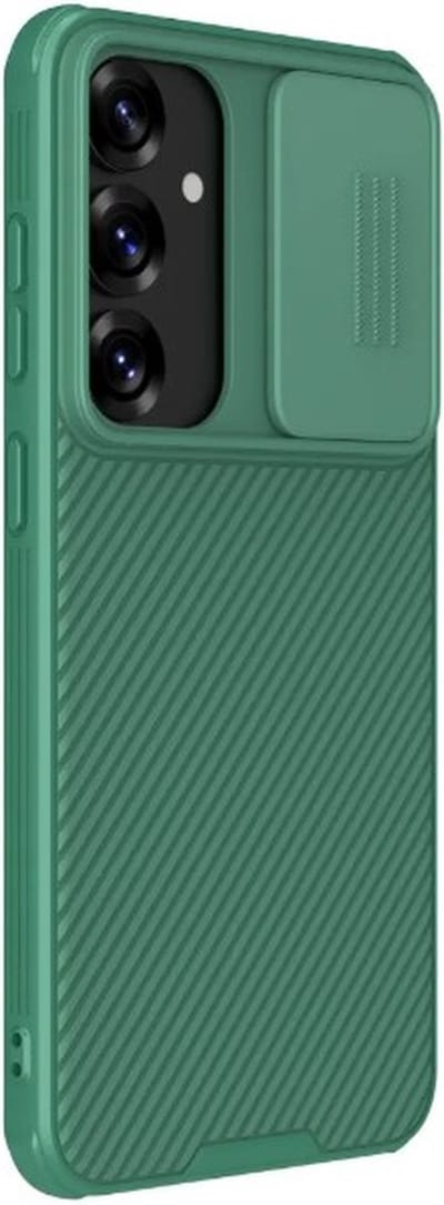 Nillkin Geschikt voor Samsung Galaxy S25 Plus - CamShield Hoesje Camera Slider Back Cover - Groen