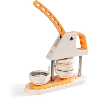 Button Maker Machine 58mm Speldjespersmachine met Button Maker Benodigdheden 100 stuks voor Kinderen beige