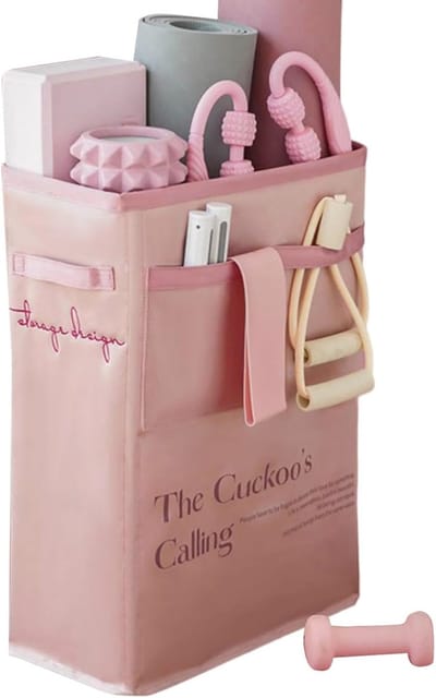 Opbergmand - Fitness Organizer - Sportspullen Opbergen - Ruimtebesparend Ontwerp - 50 x 26.3 cm - Roze