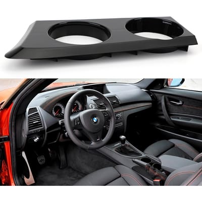 Zwarte bekerhouder voor BMW 1-serie E81 E82 E87 E88 Hatchback Coupé gray