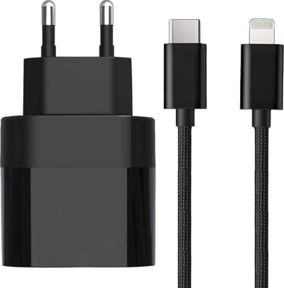 20w usb C power adapter geschikt voor iPhone 14 + Lightning naar usb C kabel 1m