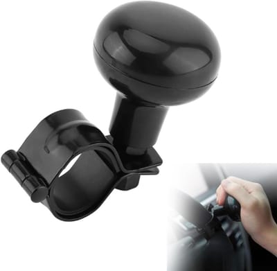 Universele Zwarte Stuurknop Auto – High Performance Stuurwiel Spinner met Comfort Grip – Kogelstuur Accessoire voor Personenwagens, Vrachtwagens & SUV’s