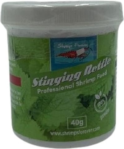Shrimps Forever Stinging Nettle Brandnetel poeder - Garnalen voer voor Caridina & Neocaridina garnalen - Aquarium