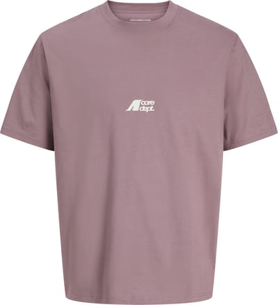 JACK&JONES - JCOTIER BACK PRINT TEE SS CREW NEC JNR - Jongens - T-shirts - paars - maat 152