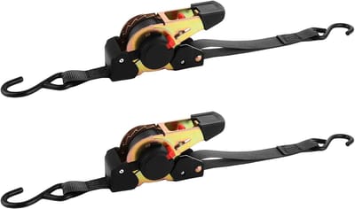 Spanbanden Set - Automatische Sjorbanden - Vastzetten Lading - Met J Haken - 3.5 Meter