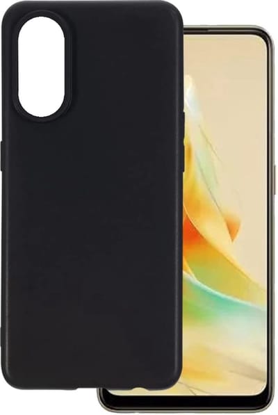 Casemania Hoesje Geschikt voor Oppo A98 Zwart - Siliconen Back Cover
