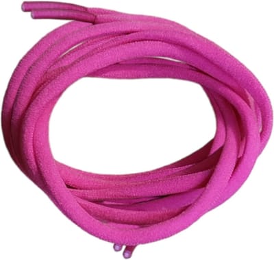 Schoenveter met draaisluiting ronde elastische ideaal voor kinderen en volwassenen - niet meer strikken schoenveters unisex- donker roze