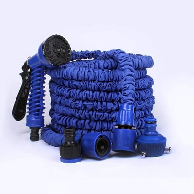 Uittrekbare Tuinslang - Flexibele Waterslang - Tuin Besproeien - Kreukvrij en Lichtgewicht - Tot 45 meter - Blauw