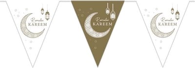 PET vlaggenlijn Ramadan Kareem 6m/10 vlaggen