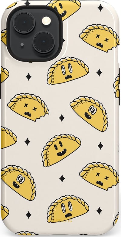 Casetastic Hoesje Geschikt voor Apple iPhone 15 Magsafe - Stijlvolle Beschermende Duo-layer Case - Pastei gerei