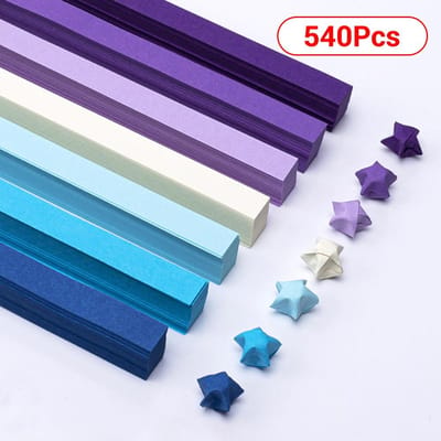 2023 Origami Sterren Papierstroken27Kleuren Vouwpapier Kleurrijk Dubbelzijdig Geluksster Origami DIY Handwerk Maak Huisdecoratie