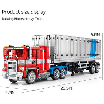 2073 STUKS Optimus Primes Vrachtwagen Bouwstenen Set Voertuig Cadeau Speelgoedauto Robot Speelgoed Anime Speelgoed voor Kinderen Volwassenen Kerst red