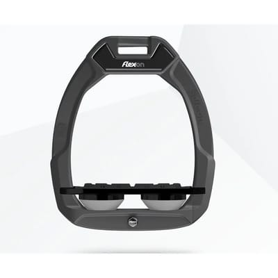 Veiligheidspaardrijstijgers Plat Grip Antraciet/Zwart/Grijs Flex-On Safe-On
