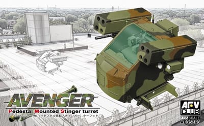 AFV Club Modelbouwpakket Militaire voertuigen - 35363 Avenger Pedestal Mounted Stinger Turret - Amerikaans Luchtafweersysteem Plastic - 1:35 - Modelbouw